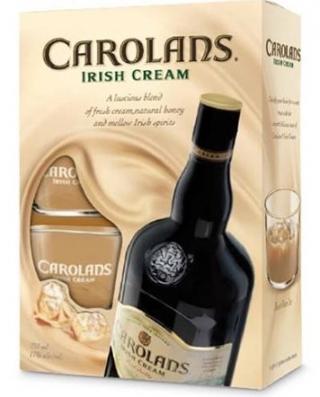 Carolans - Irish Cream Liqueur W/Glasses Set